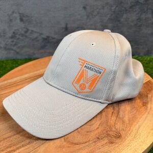 Orangetheory Marathon Grey Performance Baseball Cap Mens Adjustable Athletic Hat